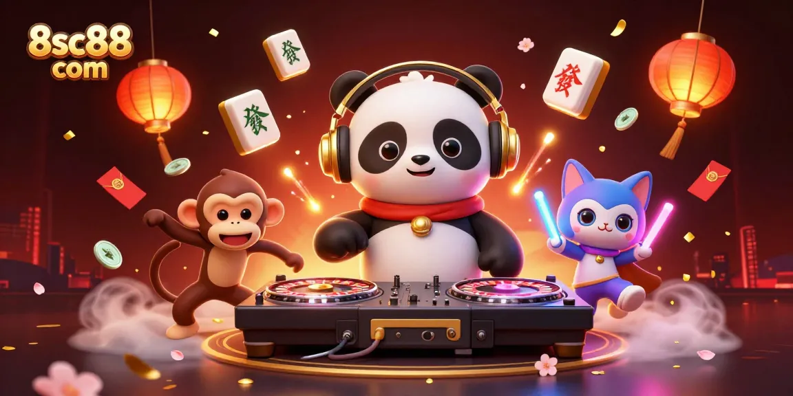Experience the excitement of gaming with 8sc88 com featuring vibrant characters and dynamic casino elements.