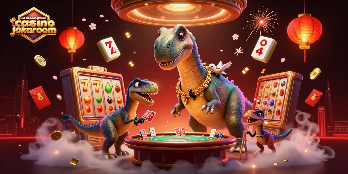 Experience thrilling gameplay with the no deposit bonus casino jokaroom amidst a vibrant casino scene.