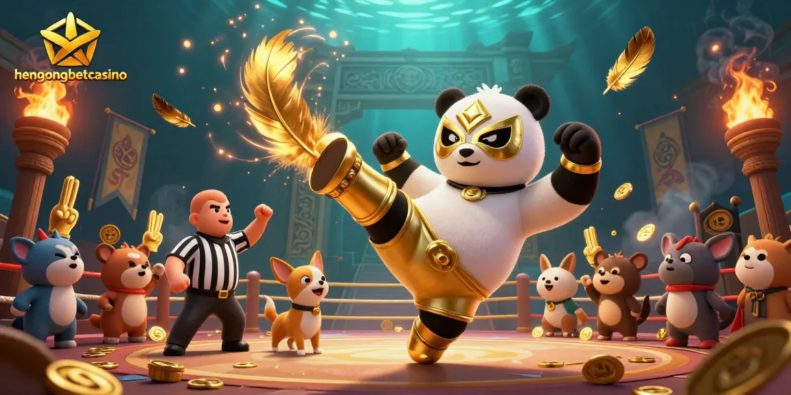 Experience the thrill of hengongbetcasino with a vibrant 3D wrestling scene featuring exciting gameplay.
