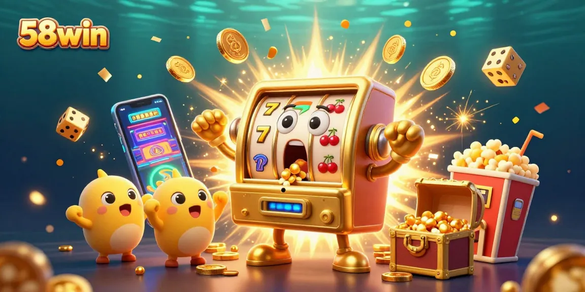 Experience exhilarating wins at 58win with a vibrant gaming scene filled with jackpots and celebrations.