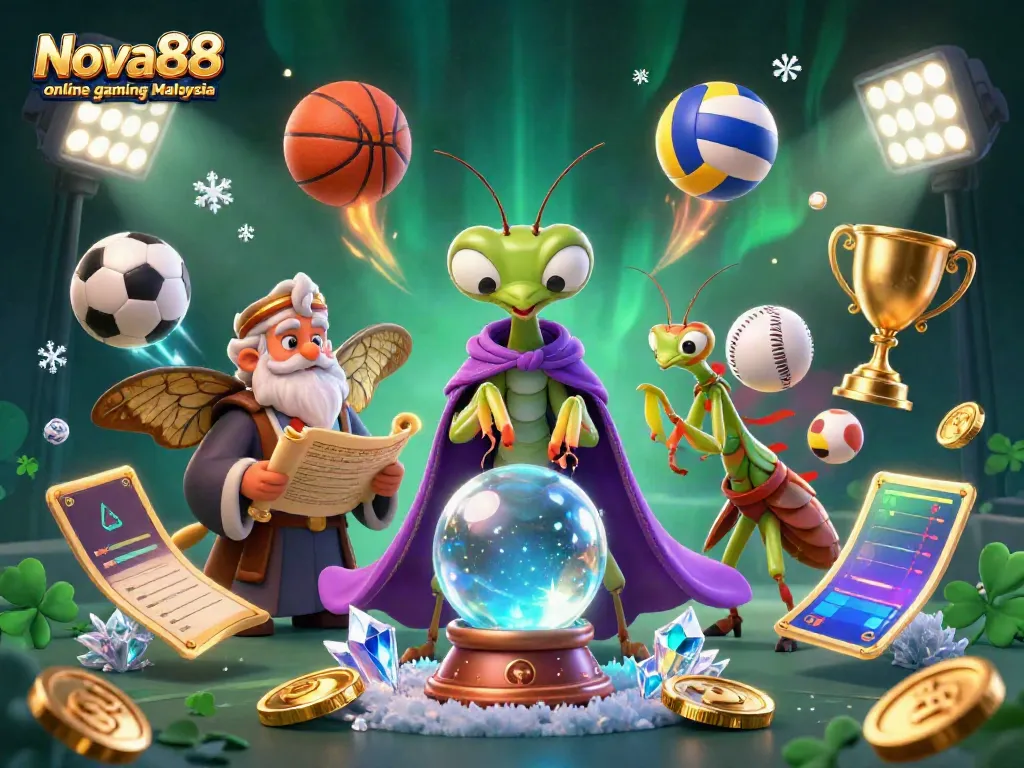 Experience thrilling action with Nova88 online gaming Malaysia featuring dynamic sports elements and mystical characters.