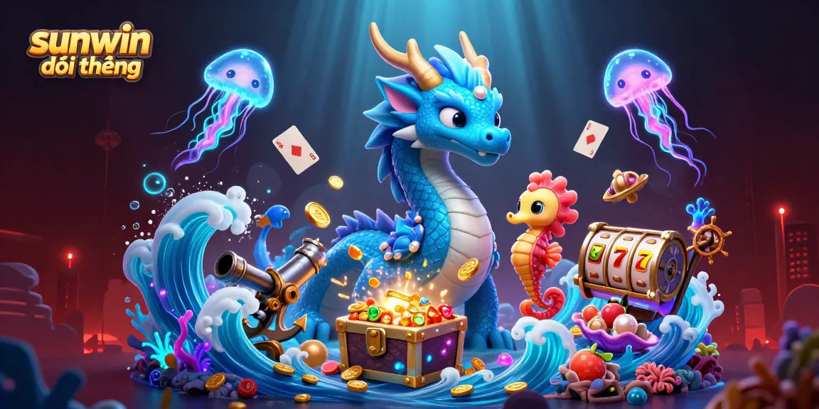 Experience thrilling wins with sunwin đổi thưởng in this vibrant underwater casino scene.