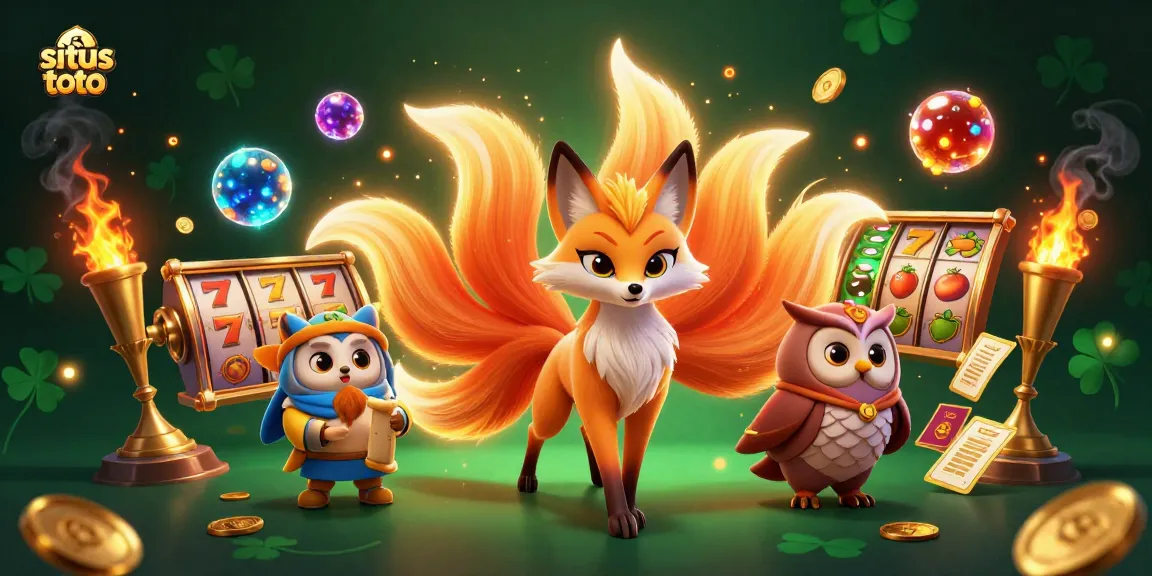 Slot togel online menarik di situs toto dengan simbol jackpot dan koin emas