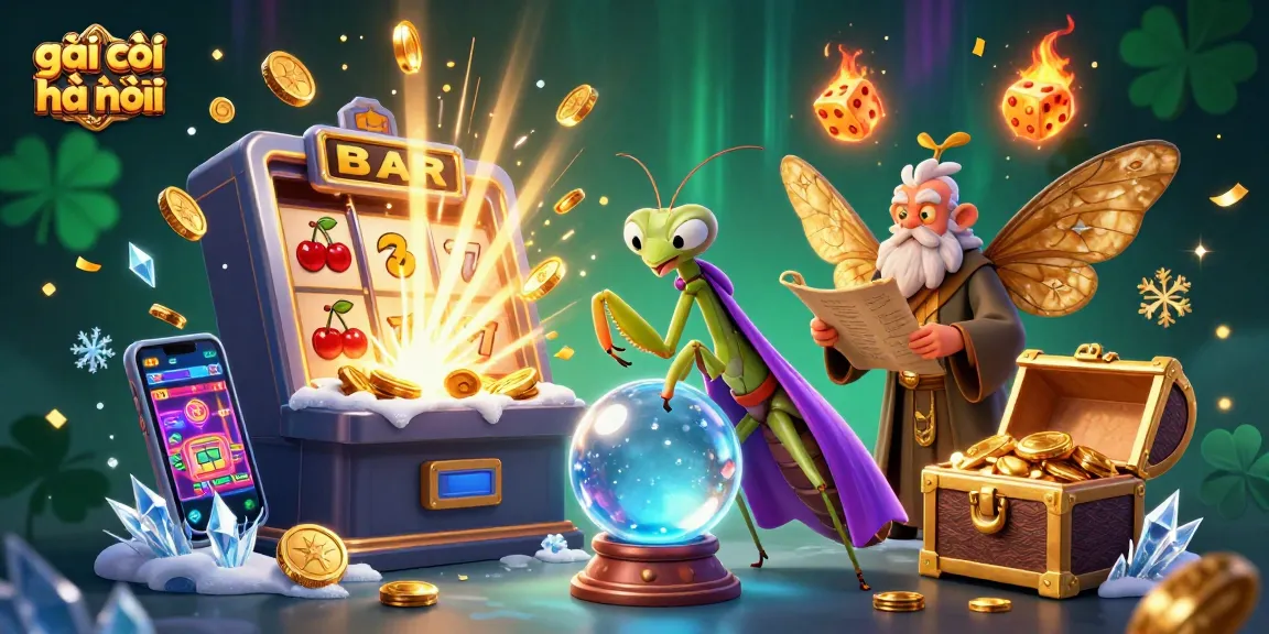 Experience the thrills of gái gọi hà nội with vibrant casino-themed elements in a magical scene.