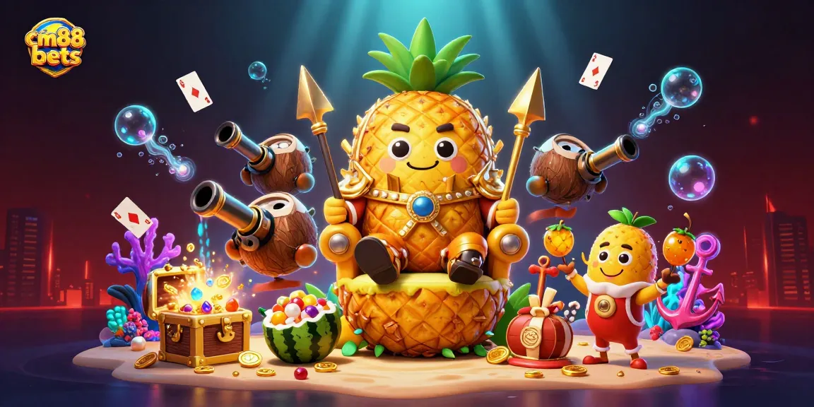 Experience the excitement of cm88bets with vibrant cartoon characters and dynamic casino elements.