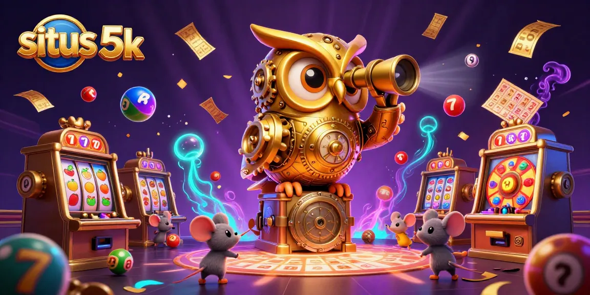 Play thrilling slots at situs 5k with vibrant characters and immersive casino elements.